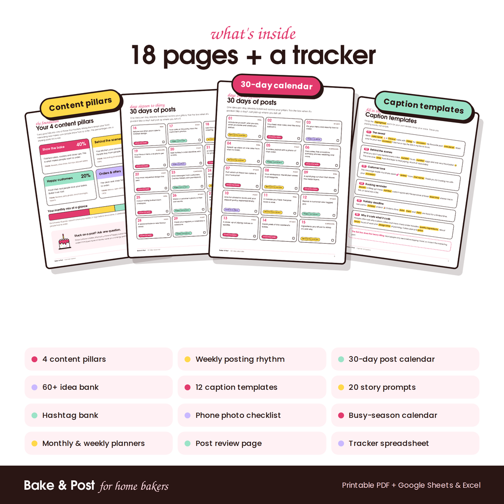 Bake & Post: Social Media Planner for Home Bakers