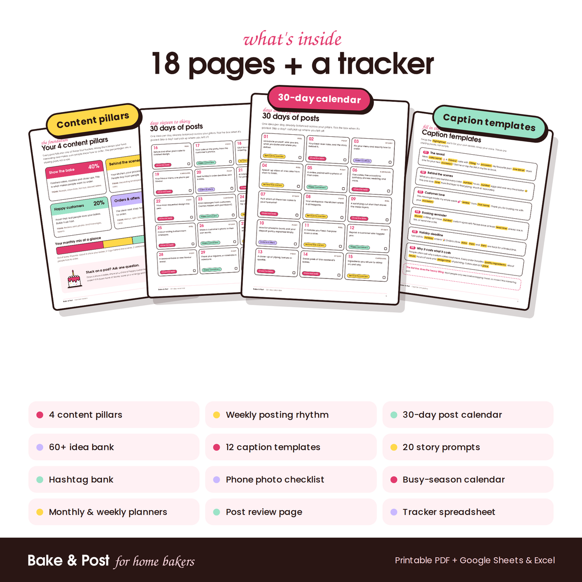Bake & Post: Social Media Planner for Home Bakers