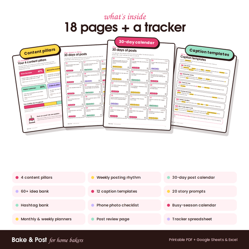 Bake & Post: Social Media Planner for Home Bakers